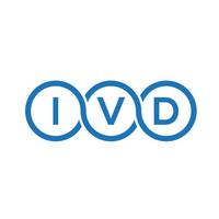 ivd brev logotyp design på vit bakgrund. ivd kreativa initialer brev logotyp koncept. ivd-bokstavsdesign. vektor