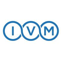 ivm brev logotyp design på vit bakgrund. ivm kreativa initialer bokstavslogotyp koncept. ivm bokstavsdesign. vektor