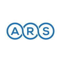 ars brev logotyp design på vit bakgrund. ars kreativa initialer bokstavslogotyp koncept. ars bokstavsdesign. vektor