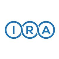 ira brev logotyp design på vit bakgrund. ira kreativa initialer brev logotyp koncept. ira bokstavsdesign. vektor