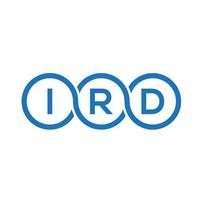 ird brev logotyp design på vit bakgrund. ird kreativa initialer brev logotyp koncept. ird bokstavsdesign. vektor