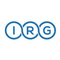 irg brev logotyp design på vit bakgrund. irg kreativa initialer brev logotyp koncept. irg bokstav design. vektor