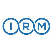 irm brev logotyp design på vit bakgrund. irm kreativa initialer brev logotyp koncept. irm brev design. vektor