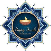 fröhliches Diwali-Festival des Lichtplakats vektor