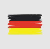 deutschland flagge pinselstriche. Nationalflagge vektor