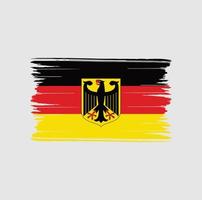 deutschland flagge pinselstriche. Nationalflagge vektor