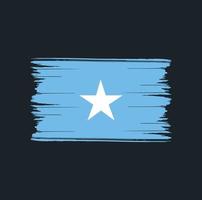 somalia flag pinselstriche. Nationalflagge vektor