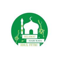 ketupat lebaran idul fitri Logo-Vektorvorlage vektor