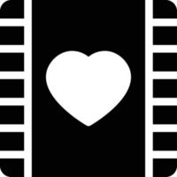 Liebesfilm-Vektorillustration auf einem Hintergrund. Premium-Qualitätssymbole. Vektorsymbole für Konzept und Grafikdesign. vektor
