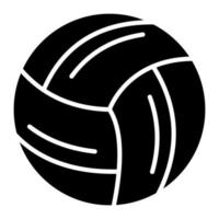 Volleyball-Glyphen-Symbol vektor