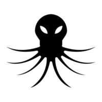 Kraken-Glyphe-Symbol vektor