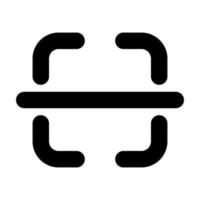 Glyphen-Symbol scannen vektor