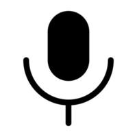 Voice-Glyphe-Symbol vektor