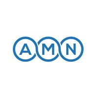 Amn-Brief-Logo-Design auf weißem Hintergrund. amn kreatives Initialen-Buchstaben-Logo-Konzept. amn Briefgestaltung. vektor