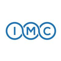 imc-Brief-Logo-Design auf weißem Hintergrund. imc kreative Initialen schreiben Logo-Konzept. imc Briefgestaltung. vektor