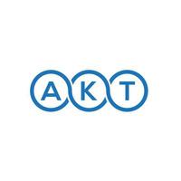 akt-Brief-Logo-Design auf weißem Hintergrund. akt kreative Initialen schreiben Logo-Konzept. Akt Briefgestaltung. vektor