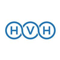 hvh-Buchstaben-Logo-Design auf weißem Hintergrund. hvh kreatives Initialen-Brief-Logo-Konzept. hvh Briefgestaltung. vektor