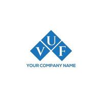 vuf brev logotyp design på vit bakgrund. vuf kreativa initialer brev logotyp koncept. vuf bokstavsdesign. vektor