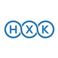 hxk brev logotyp design på vit bakgrund. hxk kreativa initialer bokstavslogotyp koncept. hxk bokstavsdesign. vektor