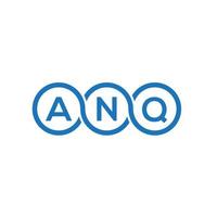 nq-Buchstaben-Logo-Design auf weißem Hintergrund. anq kreatives Initialen-Buchstaben-Logo-Konzept. anq Briefgestaltung. vektor