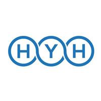 hyh brev logotyp design på vit bakgrund. hyh kreativa initialer brev logotyp koncept. hyh bokstavsdesign. vektor