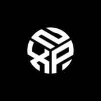nxp-Brief-Logo-Design auf schwarzem Hintergrund. nxp kreatives Initialen-Buchstaben-Logo-Konzept. nxp Briefgestaltung. vektor