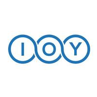 ioy brev logotyp design på vit bakgrund. ioy kreativa initialer brev logotyp koncept. ioy bokstavsdesign. vektor