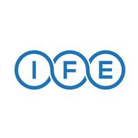 ife brev logotyp design på vit bakgrund. ife kreativa initialer brev logotyp koncept. ife bokstavsdesign. vektor