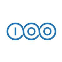 ioo brev logotyp design på vit bakgrund. ioo kreativa initialer bokstavslogotyp koncept. ioo bokstavsdesign. vektor