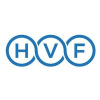 hvf brev logotyp design på vit bakgrund. hvf kreativa initialer brev logotyp koncept. hvf bokstavsdesign. vektor