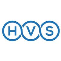 hvs brev logotyp design på vit bakgrund. hvs kreativa initialer bokstavslogotyp koncept. hvs bokstavsdesign. vektor