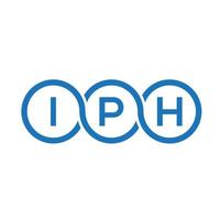 iph brev logotyp design på vit bakgrund. iph kreativa initialer brev logotyp koncept. iph-bokstavsdesign. vektor