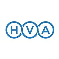 hva brev logotyp design på vit bakgrund. hva kreativa initialer bokstavslogotyp koncept. hva bokstavsdesign. vektor