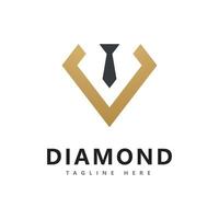 Diamant-Logo-Vektor-Design-Vorlage vektor