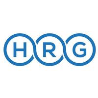 hrg-Brief-Logo-Design auf weißem Hintergrund. hrg kreative Initialen schreiben Logo-Konzept. hrg Briefgestaltung. vektor
