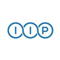 IIP-Brief-Logo-Design auf weißem Hintergrund. iip kreatives Initialen-Buchstaben-Logo-Konzept. IIP-Briefgestaltung. vektor