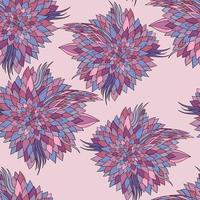 Nahtloser floraler Hintergrund mit abstrakten Mustern von Pfingstrosen vektor