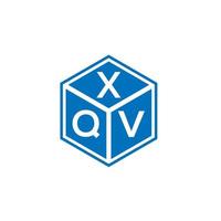 xqv-Buchstaben-Logo-Design auf weißem Hintergrund. xqv kreatives Initialen-Buchstaben-Logo-Konzept. xqv Briefgestaltung. vektor