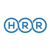 hrr-Brief-Logo-Design auf weißem Hintergrund. hrr kreative Initialen schreiben Logo-Konzept. hrr Briefgestaltung. vektor