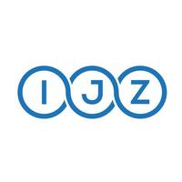 ijz-Brief-Logo-Design auf weißem Hintergrund. ijz kreative Initialen schreiben Logo-Konzept. ijz Briefgestaltung. vektor