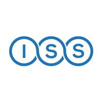 iss brev logotyp design på vit bakgrund. iss kreativa initialer bokstavslogotyp koncept. iss bokstavsdesign. vektor