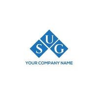 sug-Brief-Logo-Design auf weißem Hintergrund. sug kreative Initialen schreiben Logo-Konzept. sug-Brief-Design. vektor