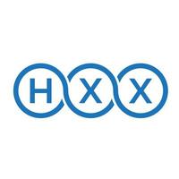 hxx-Buchstaben-Logo-Design auf weißem Hintergrund. hxx kreatives Initialen-Buchstaben-Logo-Konzept. hxx Briefgestaltung. vektor