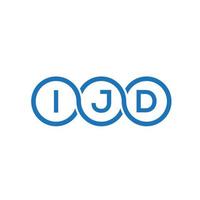 ijd brev logotyp design på vit bakgrund. ijd kreativa initialer brev logotyp koncept. ijd bokstavsdesign. vektor