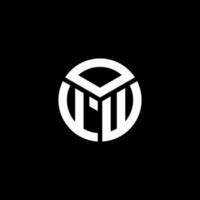 ofw-Buchstaben-Logo-Design auf schwarzem Hintergrund. ofw kreative Initialen schreiben Logo-Konzept. ofw Briefgestaltung. vektor