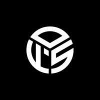 ofs brev logotyp design på svart bakgrund. ofs kreativa initialer brev logotyp koncept. ofs bokstavsdesign. vektor