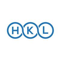 hkl brev logotyp design på vit bakgrund. hkl kreativa initialer bokstavslogotyp koncept. hkl bokstavsdesign. vektor