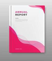 Buchgestaltung für das Cover des Jahresberichts vektor