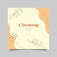 giveaway tid mall design vektor