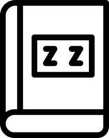 sömn bok vektorillustration på en background.premium kvalitetssymboler. vektor ikoner för koncept och grafisk design.